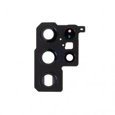 Samsung Galaxy S22 Ultra rear Camera lens glass with frame [Black]
